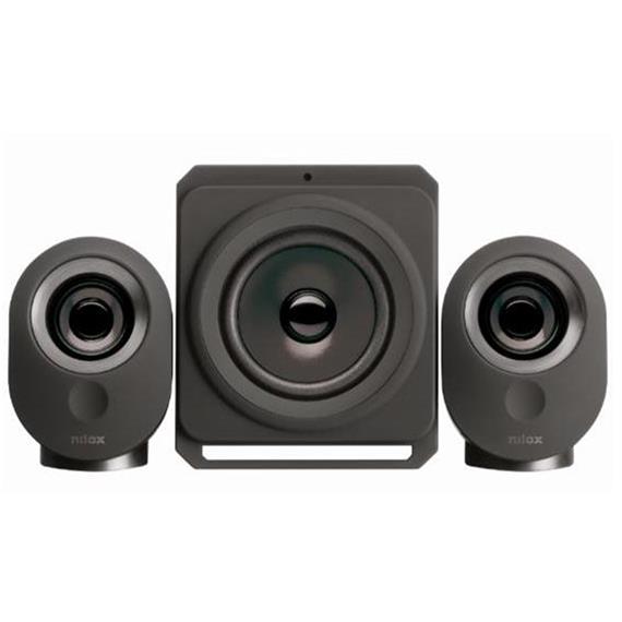 Nilox Altavoz para PC 25W con Subwoofer Negro (NXAPC04)