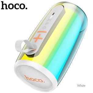 Hoco HC18 Jumper Colorful luminous Altavoz Bluetooth Blanco