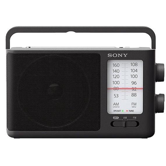 SONY ICF-506 AM/FM RADIO PILA Y CORRIENTE NEGRO