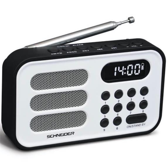 SCHNEIDER SC150ACLYEL HANDY MINI RADIO SILVER