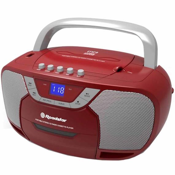 ROADSTAR RCR-4625NU/RD RADIO CASSETTE CON CD / USB ROJO