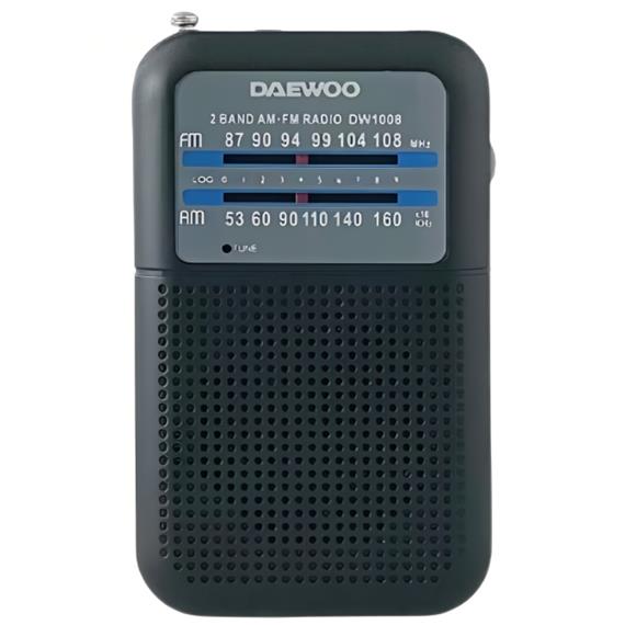 Daewoo DW1008BK Radio Portátil AM/FM Negro