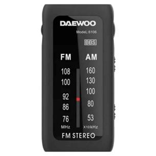 Daewoo DW1109 Radio Compacta AM/FM Incluye Auriculares Negro