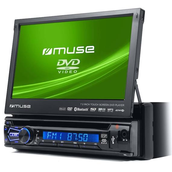 MUSE M-728DR RADIO 7" TACTIL CD/DVD BLUETOOTH USB (4 X 40 WATTS)