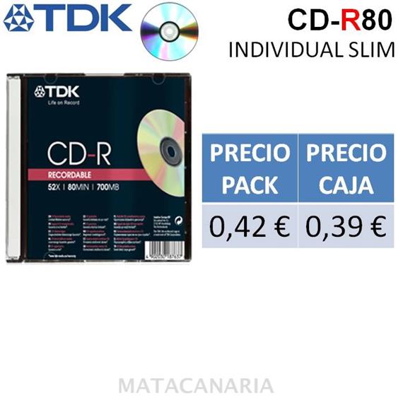 TDK CD-R80 SCA SLIM