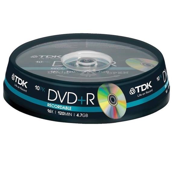 TDK DVD+R47 CBED10 (TARRINA 10)