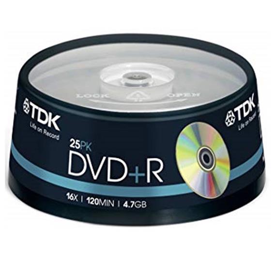 TDK DVD+R47 CBED25 (TARRINA 25)