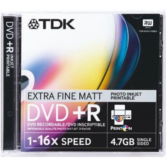 TDK DVD+R47 PWWED PRINTABLE (INDIVIDUAL)