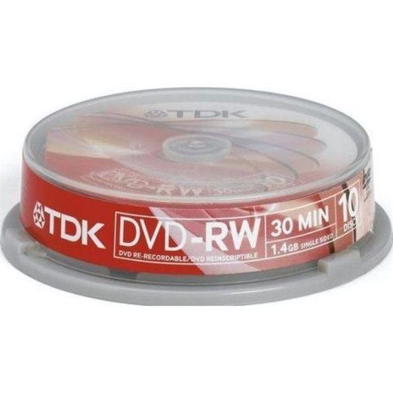 TDK DVD+RW1.4 CBEB10 VIDEOCÁMARA (TARRINA 10)