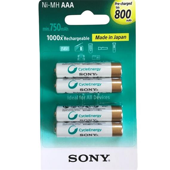 SONY AAA RECARGABLE 1.2V 800MAH NH-AAA-B4KN