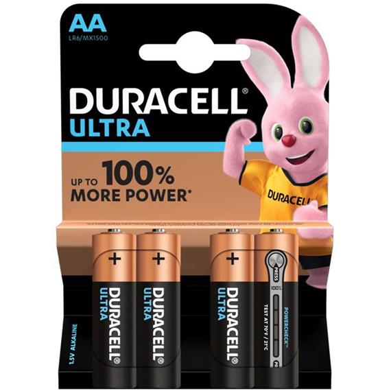 DURACELL LR-06 AA ULTRA POWER ALKALINA 4 UNDS