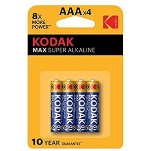 KODAK LR-03 AAA MAX ALKALINA 4 UNDS (30952812)