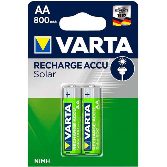 Varta AA Recargable solar 800 mAh 2 unidades