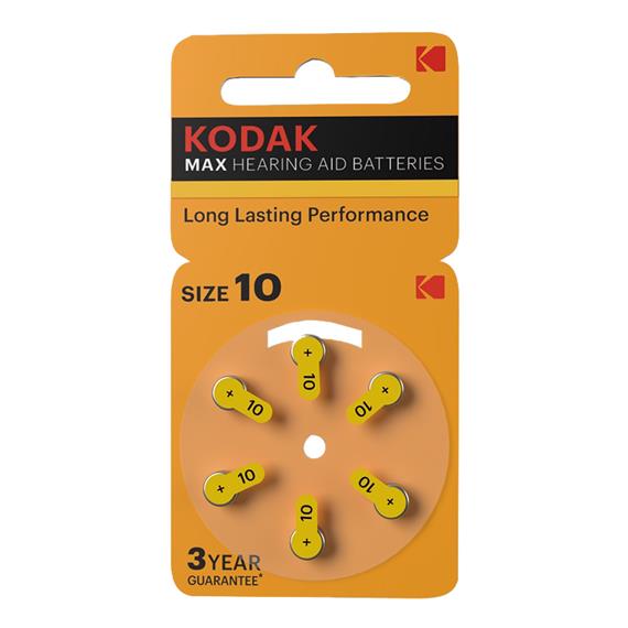 Kodak Pila Audífono Zinc-Air 10 (Blister de 6 Unds) CAT 30423312