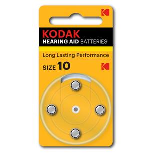 Kodak Pila Audífono Zinc-Air 10 (Blister de 4 Unds) CAT 30410404