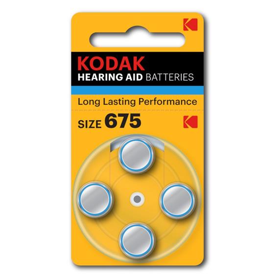 Kodak Pila Audífono Zinc-Air 675 (Blister de 4 Unds) CAT 30410435