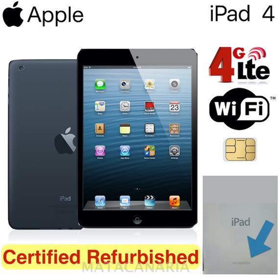 APPLE IPAD 4 32GB CELL CPO BLACK