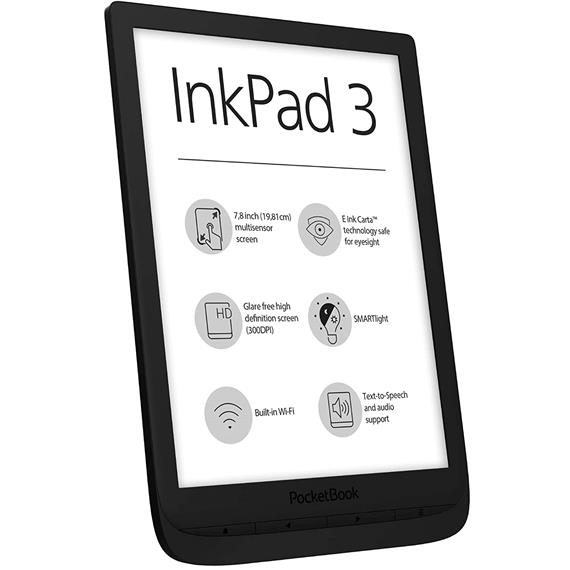 POCKETBOOK INKPAD 3 BLACK 7.8" 8GB WIFI LUZ TÁCTIL