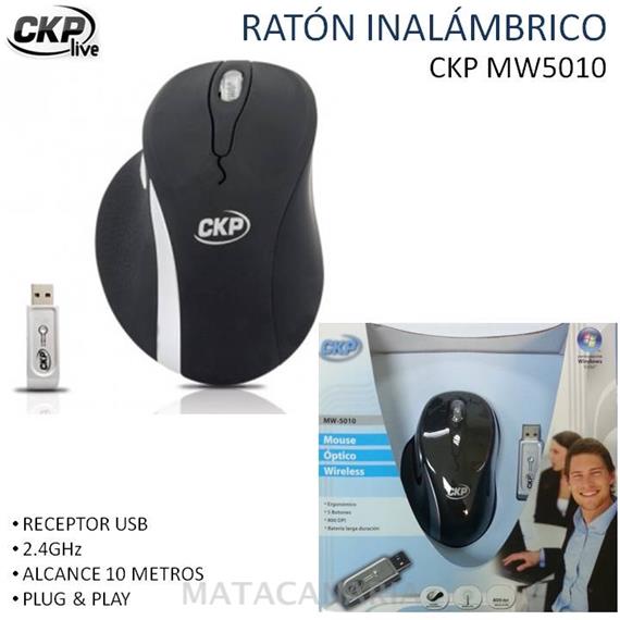 CKP MW-5010 RATON WIRELESS BLACK