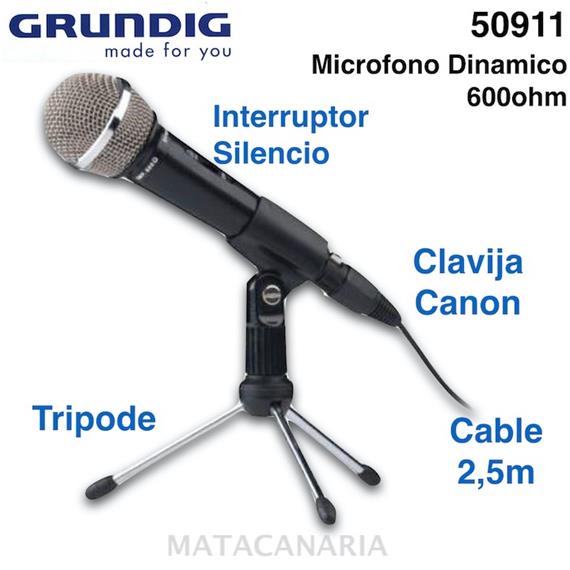 GRUNDIG 50911 MICROFONO