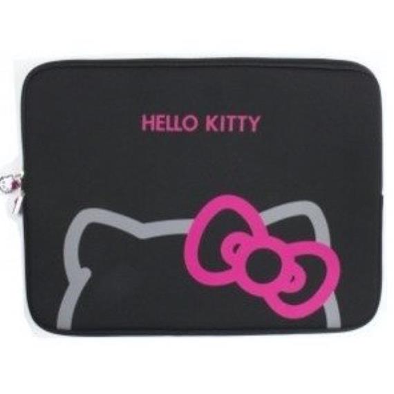 FUNDA HELLO KITTY PARA PORTÁTIL 11" NEOPRENO BLACK