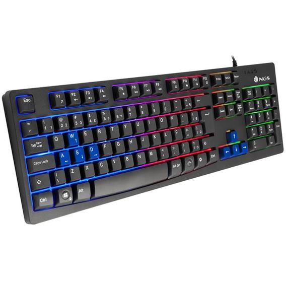 TECLADO NGS GKX-300 TECLADO GAMING LUCES LED