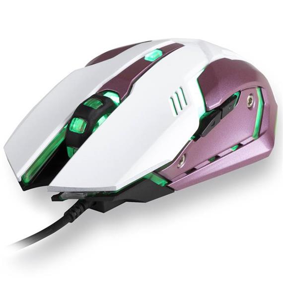 RATÓN NGS GMX-100 GAMING 7 COLORES LED PINK