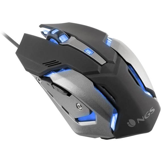 RATÓN NGS GMX-100 GAMING 7 COLORES LED GREY