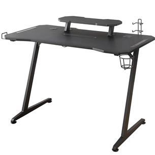 MESA GAMING WOXTER STINGER DESK ÉLITE LUCES LED ACABADO CARBONO