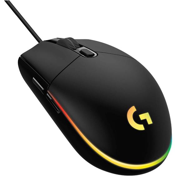 Ratón Gaming Logitech G203 Lightsync 8000DPI RGB Negro