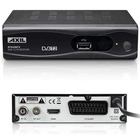 Axil  RT0430 T2 Receptor Digital Terrestre DVB-T2 Grabador