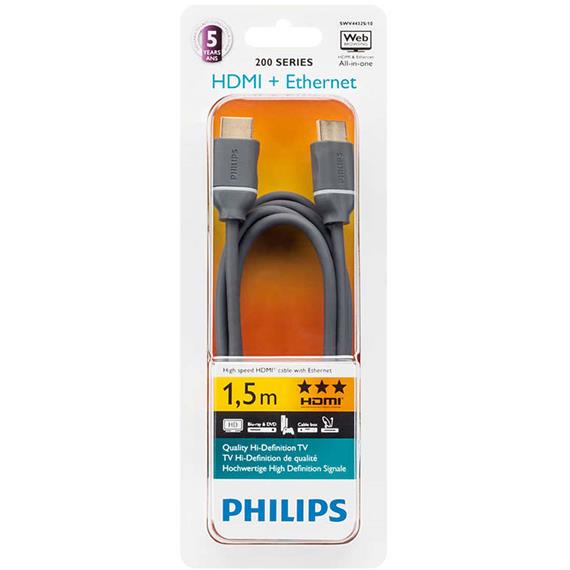 Philips SWV4432S/10 cable HDMI 1.5M con Ethernet