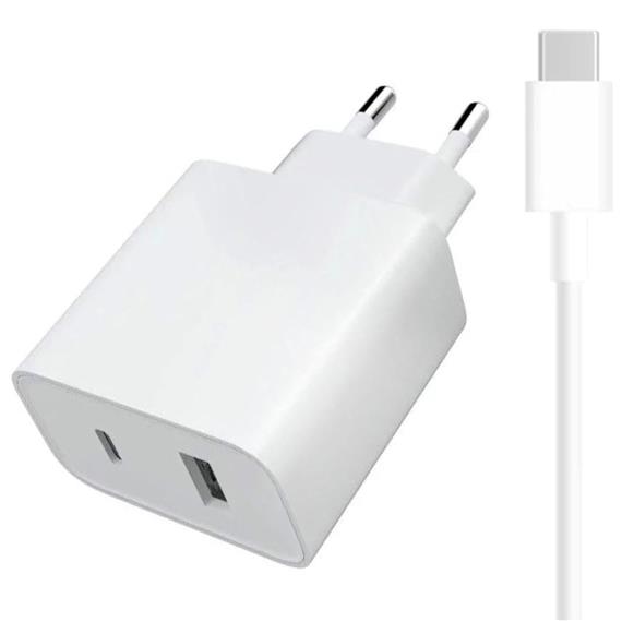 Cargador USB Y USB-C 33W + Cable USB-C Xiaomi (BHR6039)