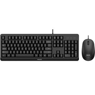 Teclado + Ratón Philips SPT6207BL con Cable