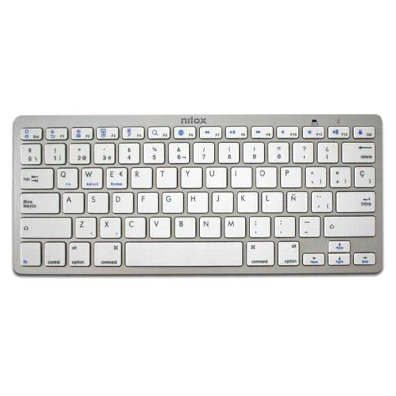 Nilox Teclado Bluetooth Plata (NXKB01S)