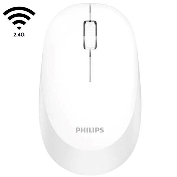 Ratón Philips SPK7307WL 2,4G Blanco Ambidiestro