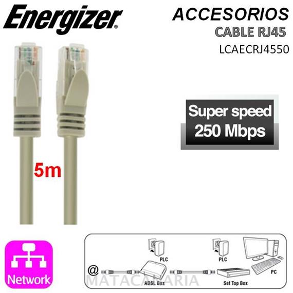 ENERGIZER LCAECRJ4550 CABLE RJ45 5 MTS