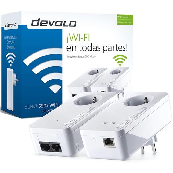 DEVOLO 9841 DLAN 550 PLC WIFI:300MBP/S LAN:500MBP/S