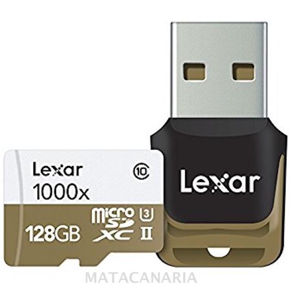 LEXAR MICRO SDXC CLASS10 UHS-I 128GB + LECTOR USB 3.0