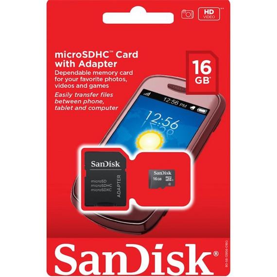 SANDISK MICRO SD 16GB CLASS4