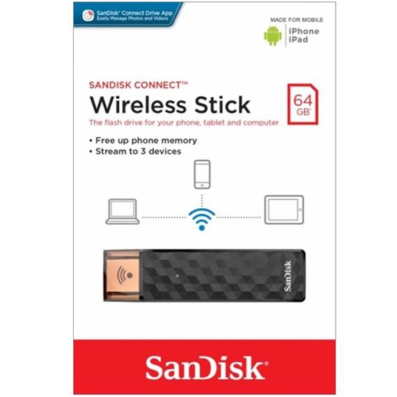 MEM.USB 64GB WIFI SANDISK WIRELESS (ABIERTO)