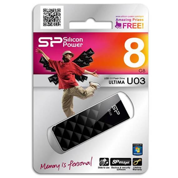 MEM. USB 8GB 2.0 SILICON POWER UO3