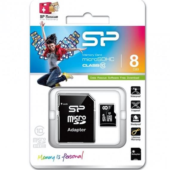 MEM. MICRO SDHC 8GB CLASS 4 SILICON POWER