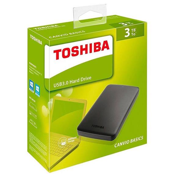 HDD TOSHIBA 3 TB USB 3.0 CANVIO BASIC