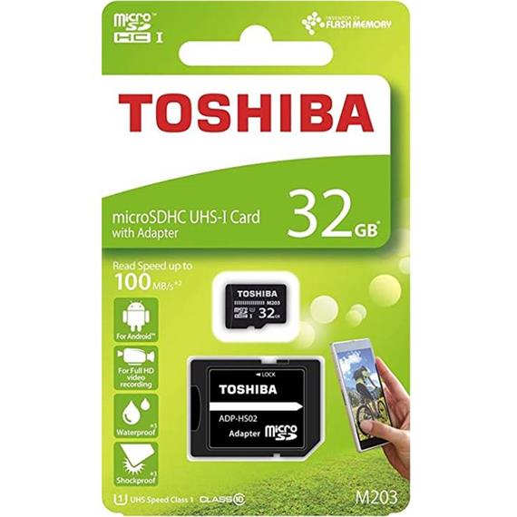 MEM. MICRO SDHC 32GB CLASS10 TOSHIBA 100MB/S UHS-I