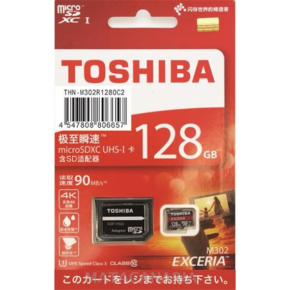 TOSHIBA MICRO SDXC UHS-I 90MB 128GB CLASS 10