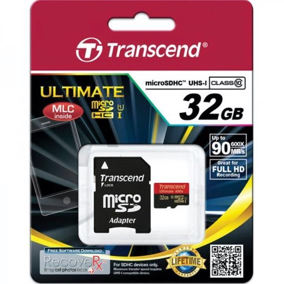 TRANSCEND MICRO SDHC 32GB 90MB UHS-I