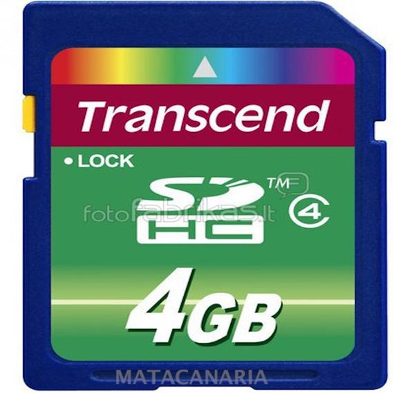 TRANSCEND SDHC 4GB CLASS 4