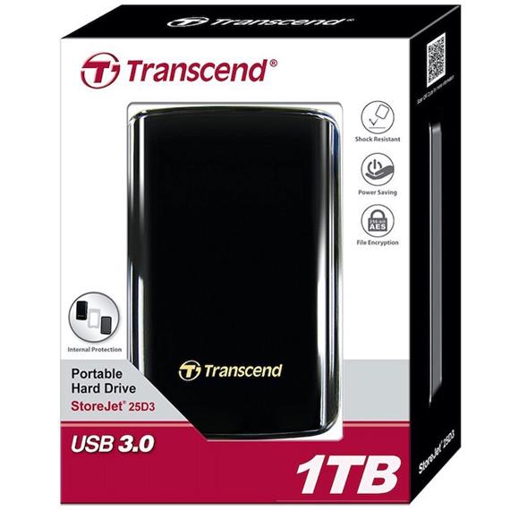 HDD TRANSCEND 1 TB STOREJET 25D3 3.0