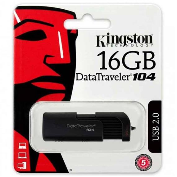 MEM. USB 16GB 2.0 KINGSTON DT104